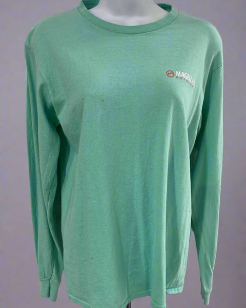 "KC" Aqua Magellan Long Sleeve Tee: Small