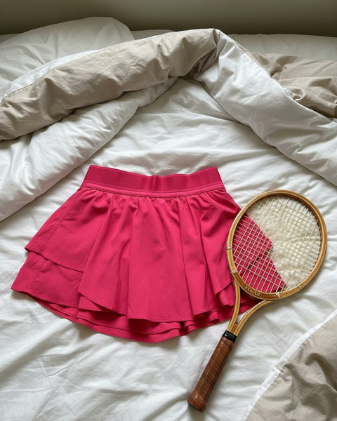 "KC" Hot Pink Layered Skort: Size 2