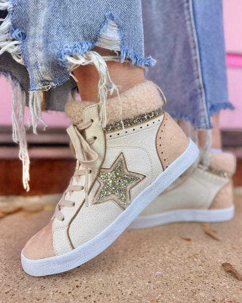 Lyssa Cream High Top Sneaker