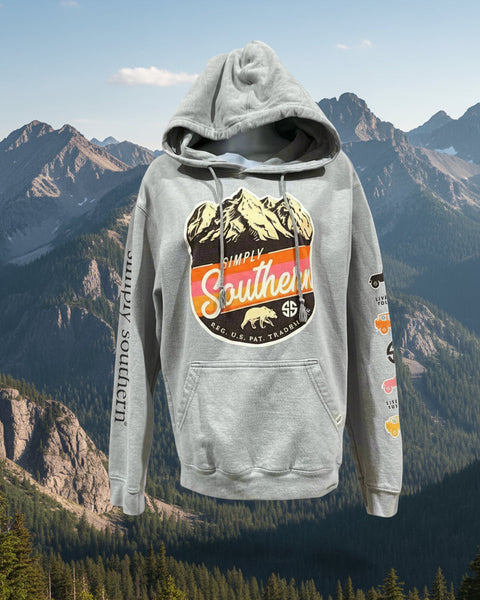 "KC" Gray Simply Southern Hoodie: Med