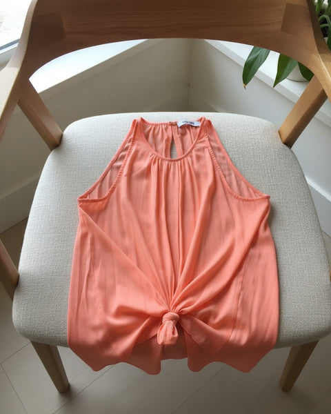 "KC" Coral Summer Vibes Tank Top: Small