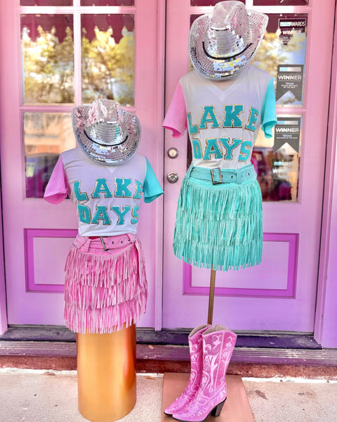Ivory Patch Letters "LAKE DAYS" Graphic Tee
