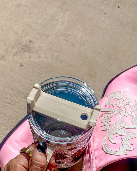 Swig Sip Brown Rhinestone Cow Tumbler - The Lace Cactus