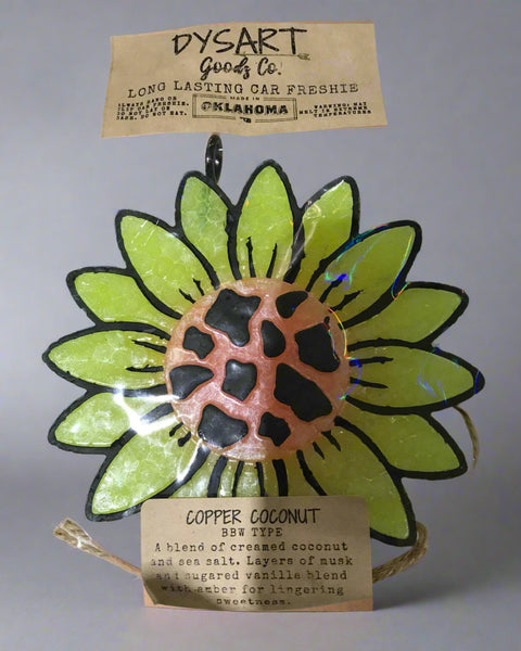 Cow Print Sunflower Freshies