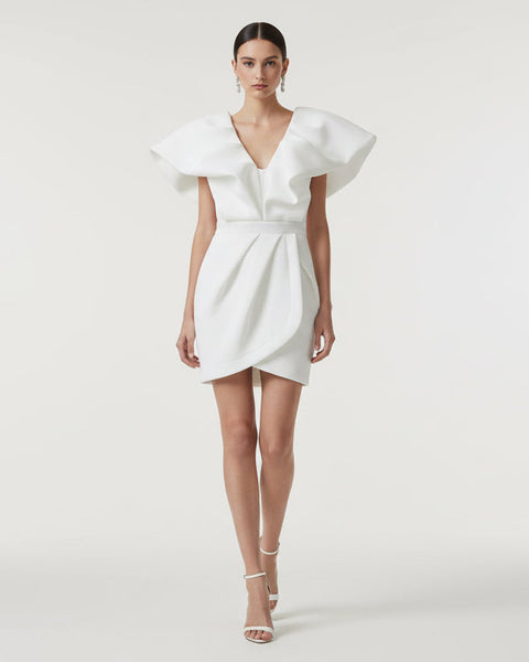 Sofia Off White Scuba Dress