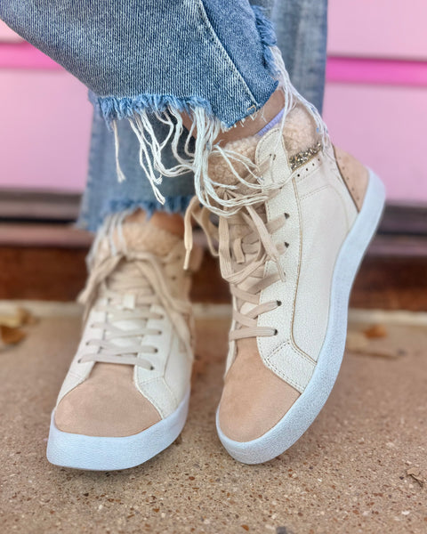 Lyssa Cream High Top Sneaker