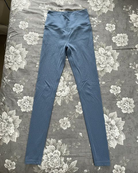 "KC" Heathered Blue Yoga Pants: Small