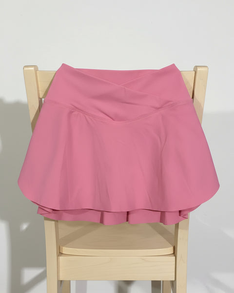 "KC" Peach Spandex Skirt: Small