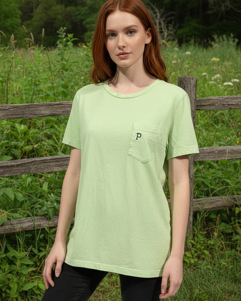 "KC" VS Pink Mint Pocket Tee: Small