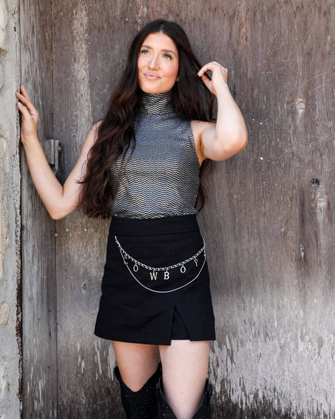 Brookline Black Sequin Bodysuit - The Lace Cactus