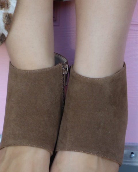 Katherine Brown Suede Heel - The Lace Cactus