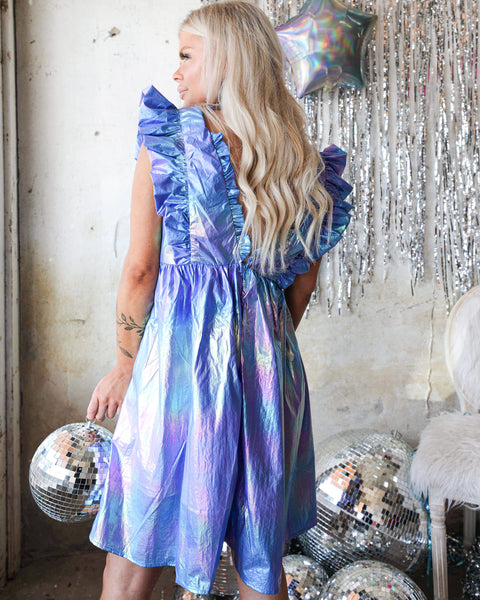 Viví Violet Foil Dress - The Lace Cactus