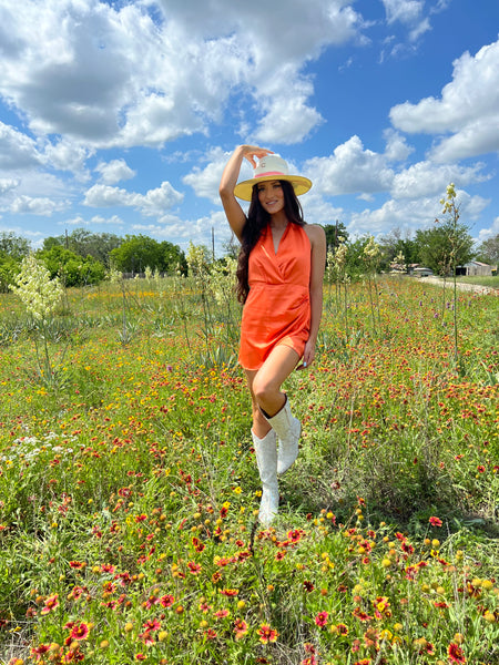 Sunkisted Satin Romper
