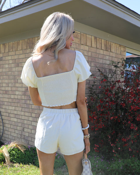 Nellie Natural Smocking Set - The Lace Cactus