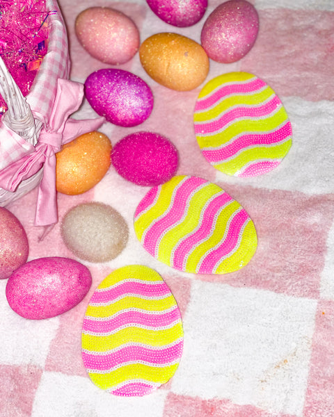 Groovy Easter Egg Sequin Patch - The Lace Cactus