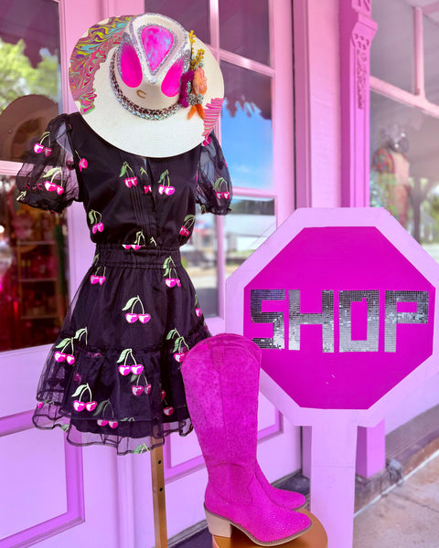 Clementine Wild Cherries Mini Dress