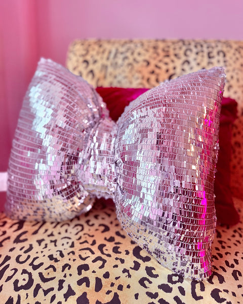 Sequin Bow Pillow