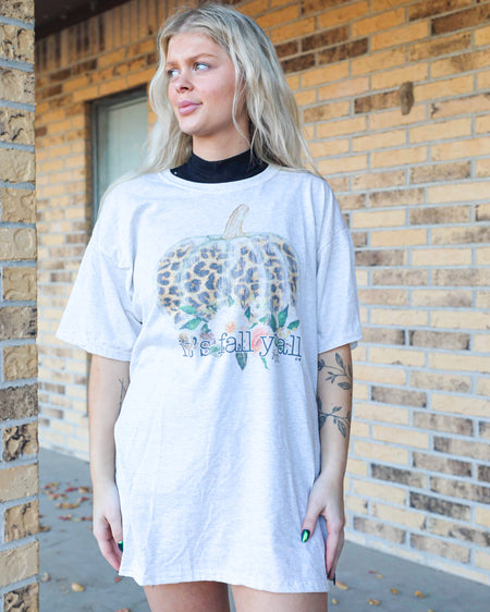 “KC” Olive Texas Floral Graphic Sweater Size: LG