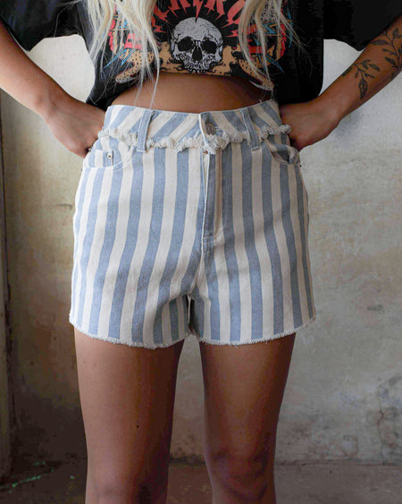 Distressed American Flag Shorts