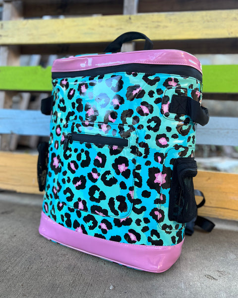 Pink sales backpack cooler