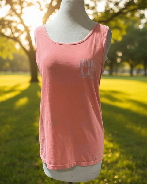 "KC" Peach Raquet & Jog Tank Top: Small