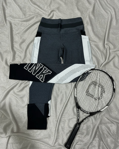 "KC" VS Pink Dark Gray Leggings: Small