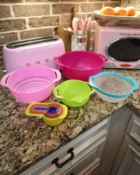 #10 10 Piece Colorful Mixing Bowl Set - The Lace Cactus