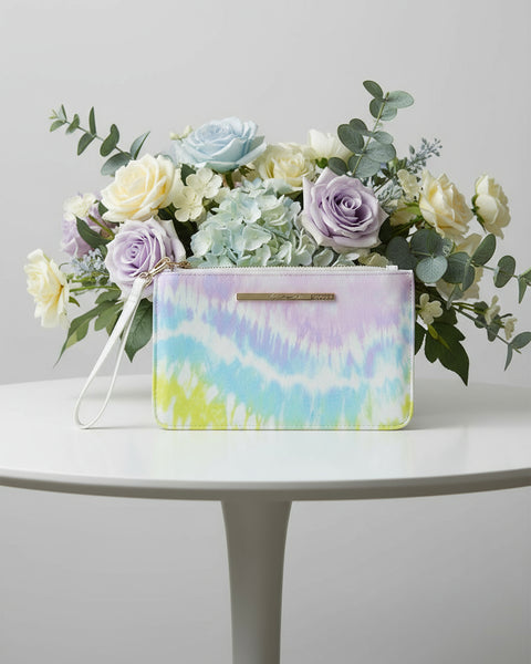 "KC" Watercolor Zip Pouch