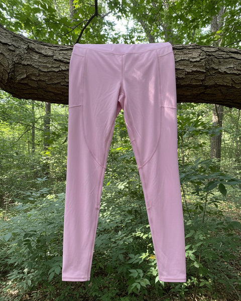 "KC" Pink Athletic Leggings: Small