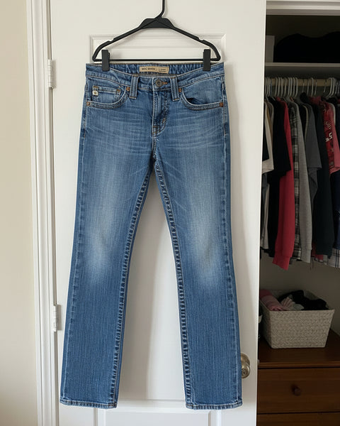 "KC" Big Star Embroidered Pocket Jeans: Size 25