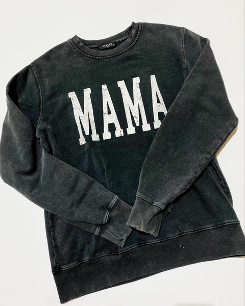 "KC" Dark Gray "MAMA" Sweatshirt: Sm