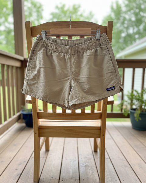 "KC" Beige Patagonia Poplin Shorts: Small