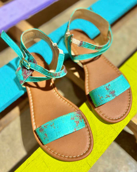 Rusted Turquoise Sandal