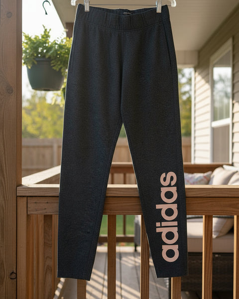 "KC" Dark Gray Addidas Leggings: Small