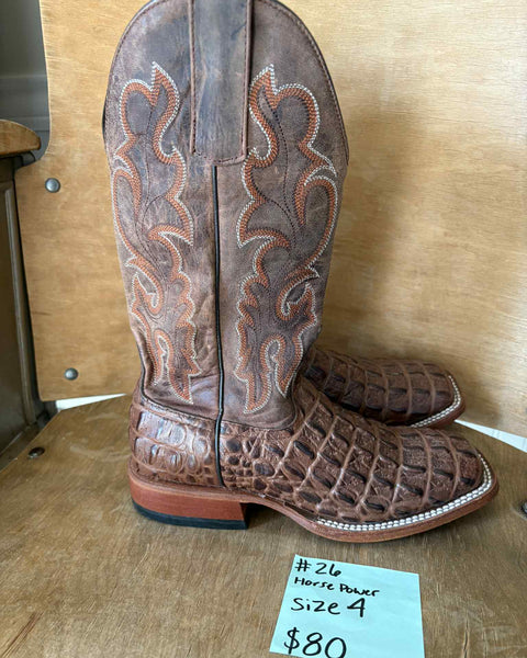 "KC" #26 Horse Power Boots: Size 4