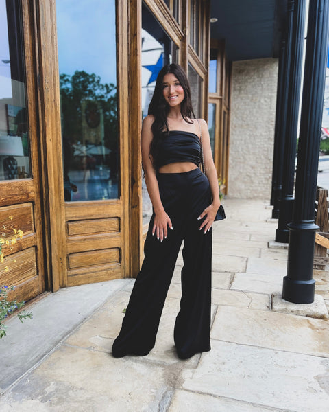 Bess Black 2 Piece Set - The Lace Cactus