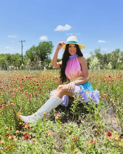 Summie Multi Color Ombré Mini Dress - The Lace Cactus