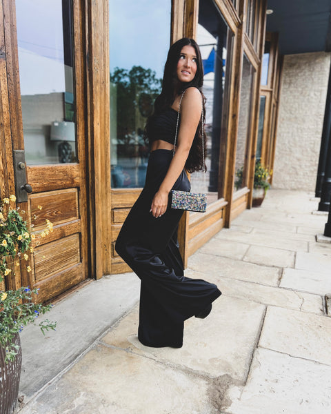 Bess Black 2 Piece Set - The Lace Cactus