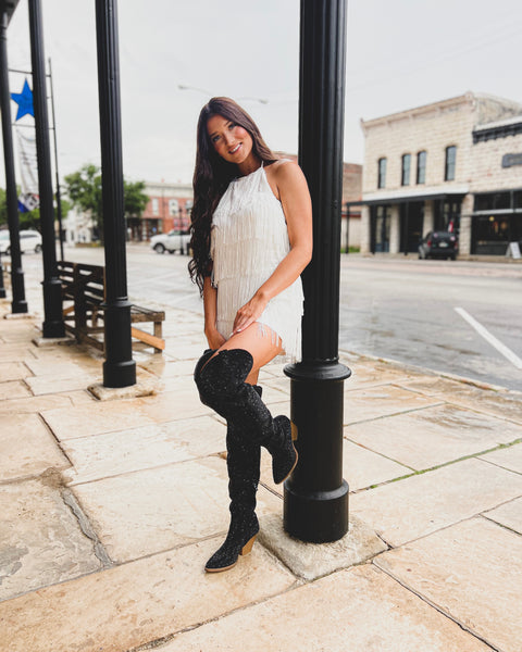 Olette Off White Fringe Romper - The Lace Cactus