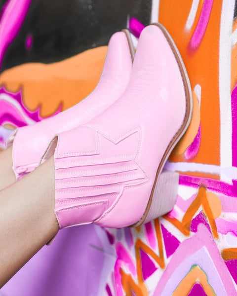 Light Pink Wilder Booties - The Lace Cactus