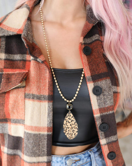 Black and Rose Gold Bling Necklace