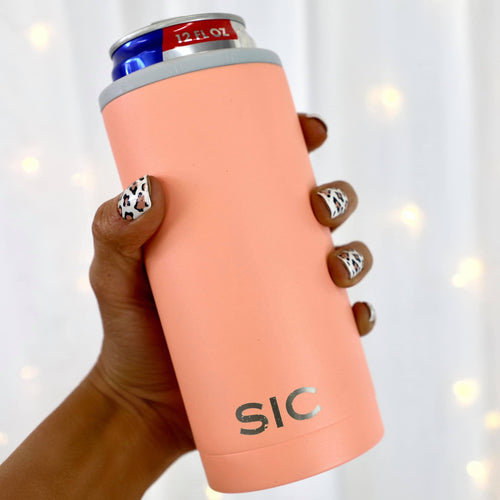 Slim Can Cooler Matte Coral - The Lace Cactus