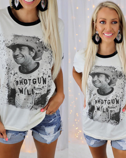 Off White "Shotgun Willie" Tee - The Lace Cactus