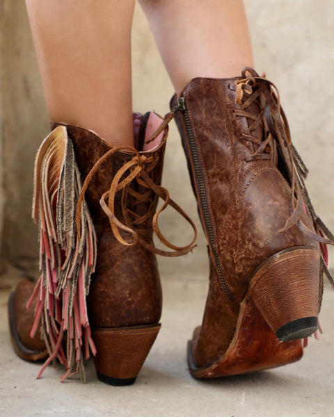 Junk Gypsy Spirit Animal Shortie Boots - The Lace Cactus