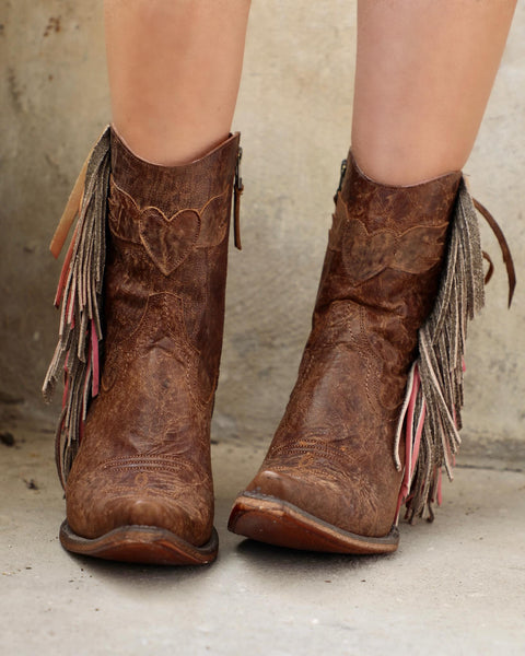 Junk Gypsy Spirit Animal Shortie Boots - The Lace Cactus