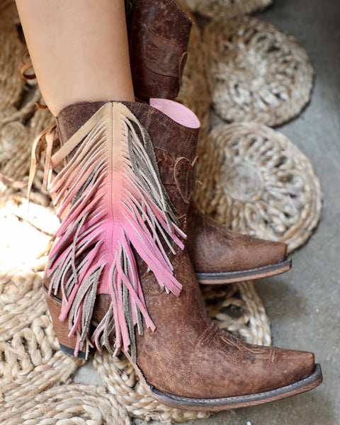 Junk Gypsy Spirit Animal Shortie Boots - The Lace Cactus