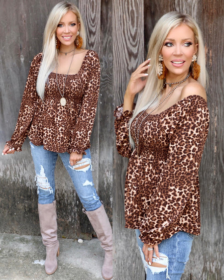 Ionia Ivory Leopard Sweater