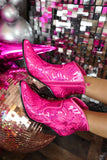Fuchsia Sequin Booties - The Lace Cactus
