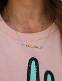 Rainbow Star Silver Chain Necklace - The Lace Cactus