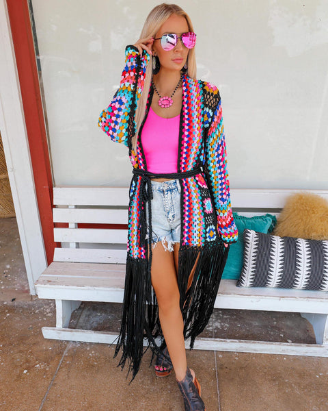 Shannon Floral Crochet Cardigan - The Lace Cactus